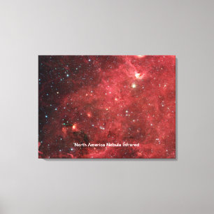 Lienzo Nebulosa Norteamérica Infrarrojo