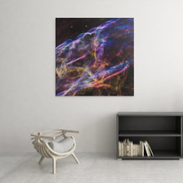 Lienzo Nebulosa Velo Restos de Supernova Cuadrado