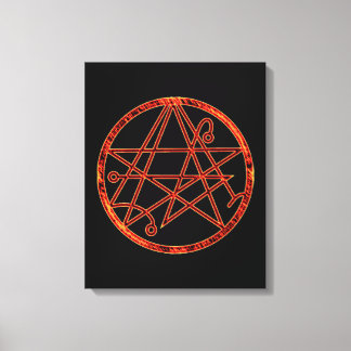 Lienzo Necronomicon (burning)