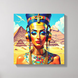 LIENZO NEFERTITI REINA DEL NILO 4