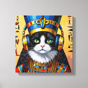 LIENZO NEFERTITI REINA DEL NILO-GATO PERSA 2
