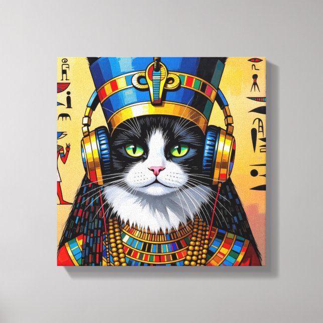 LIENZO NEFERTITI REINA DEL NILO-GATO PERSA 2 (Anverso)