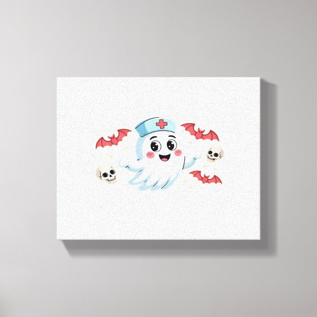 Lienzo Nefrología de Halloween Renal Squad de Diálisis N (Anverso)