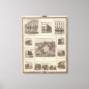 Lienzo Negocios en la ciudad de Charles, Davenport