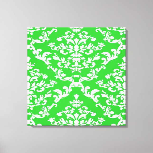 Lienzo Negrita verde Damask @ Emporiomoffa (Anverso)