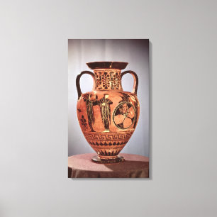 Lienzo Negro-figura griega amphora