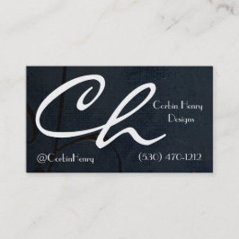 Lienzo Negro Y Tarjetas De Negocios Modernas De Or