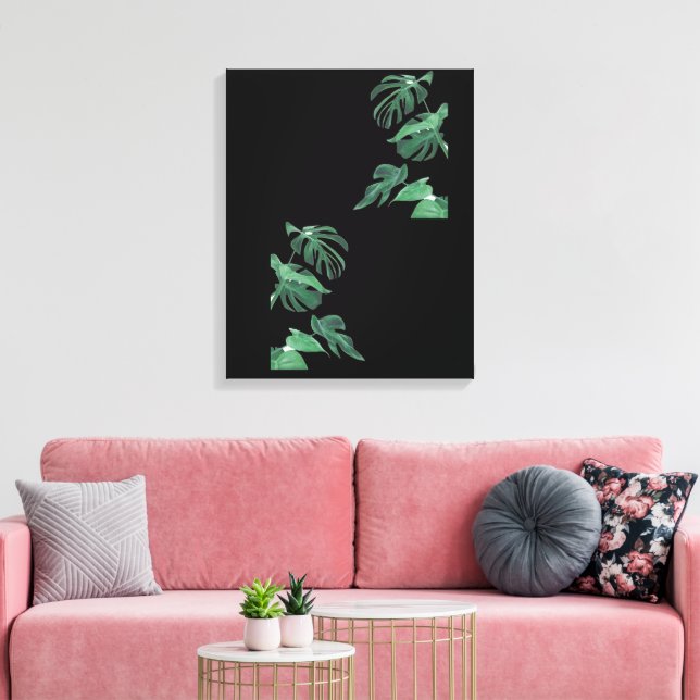 Lienzo Negro y Verde (Insitu (Sala de estar))
