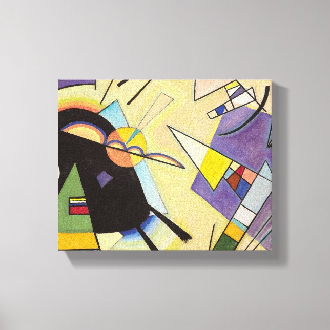 Lienzo Negro y violeta por Wassily Kandinsky (Anverso)