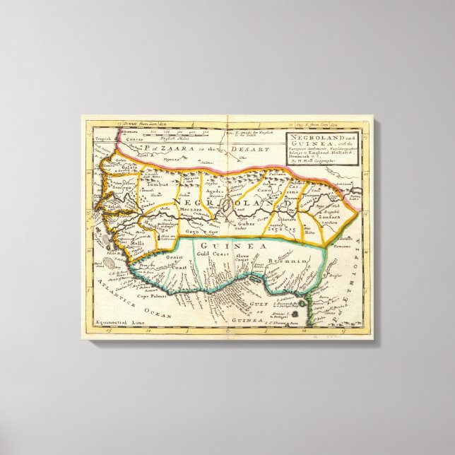 Lienzo Negroland y Guinea (Anverso)