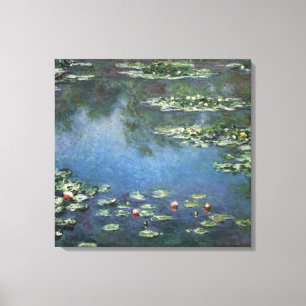 Lienzo Nenúfares de Claude Monet, Flores Vintage