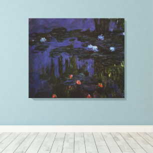 Lienzo Nenúfares de Claude Monet, Impresionismo Vintage