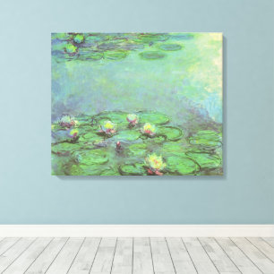 Lienzo Nenúfares por Claude Monet, Impresionismo Vintage