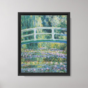 Lienzo Nenúfares y puente japonés de Claude Monet