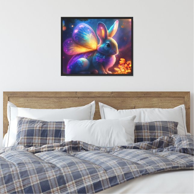 Lienzo Neon Bunny (Insitu(Dormitorio))