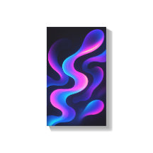 Neon Dreams Abstract Wall Art | Modern Colorful