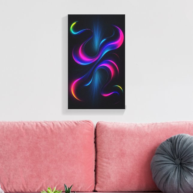 Lienzo Neon Dreams III  Gallery Art | Modern Abstract (Insitu (Sala de estar))
