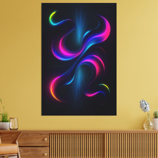 Lienzo Neon Dreams III Metal Wall Art | Modern Abstract