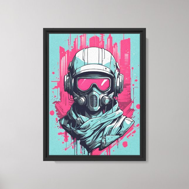 Lienzo Neon Future Hero (Anverso)