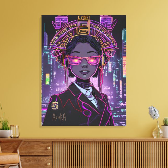 Lienzo Neon Future ID1028 (Insitu (Sala de estar))