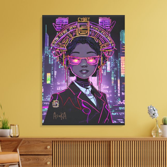 Lienzo Neon Futuro ID1028 (Insitu (Sala de estar))
