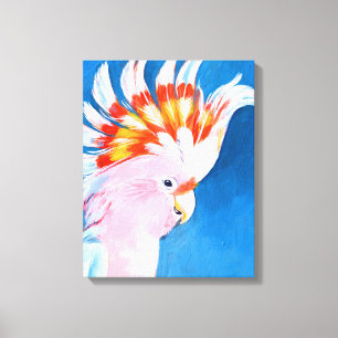 Lienzo Neon Mohawk - Cockatoo rosa