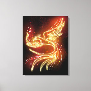 Lienzo Neon Phoenix