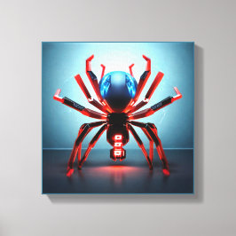 Lienzo Neon Spider Art