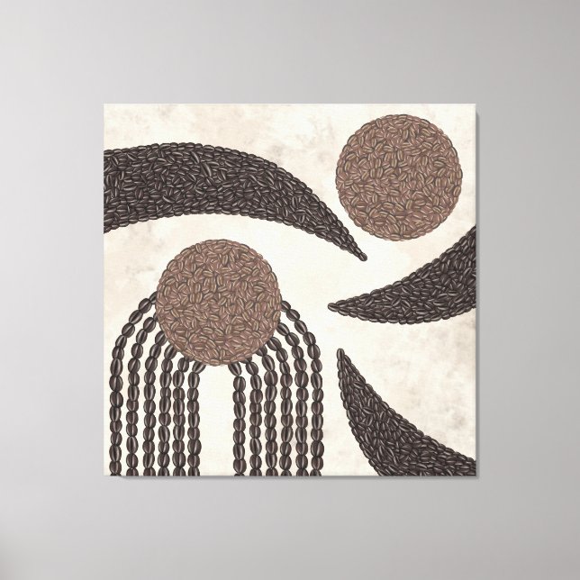 Lienzo Neoplasias De Café Orgánico Moderno-Geométrico-Neu (Anverso)