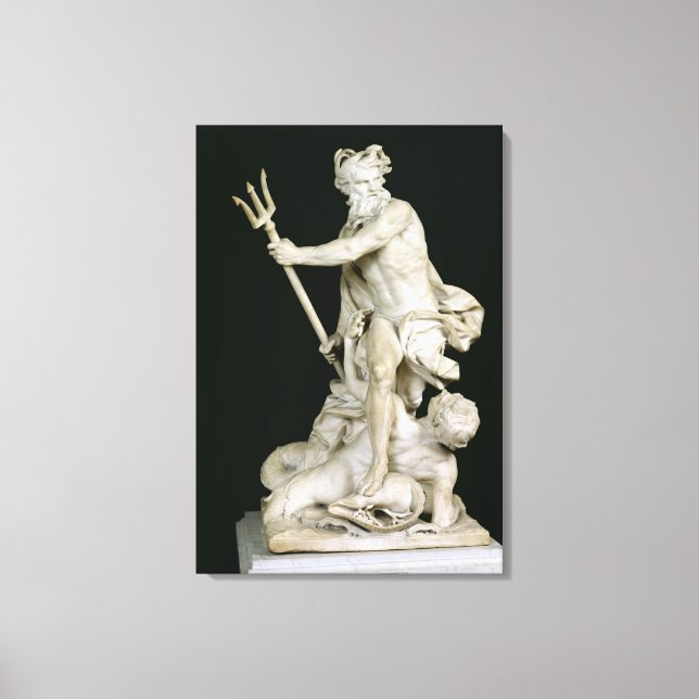 Lienzo Neptuno calmando las olas, 1757 (Anverso)