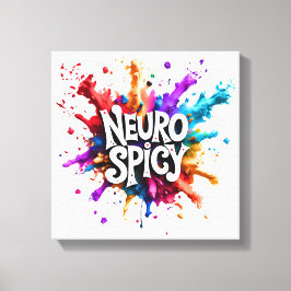 Lienzo NEUROSPICY neurodiversity autism adhd dyslexia