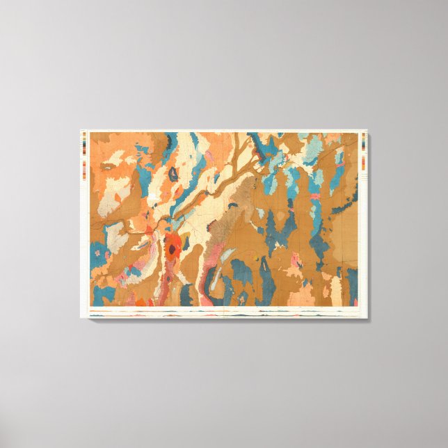 Lienzo Nevada Plateau Geological (Anverso)