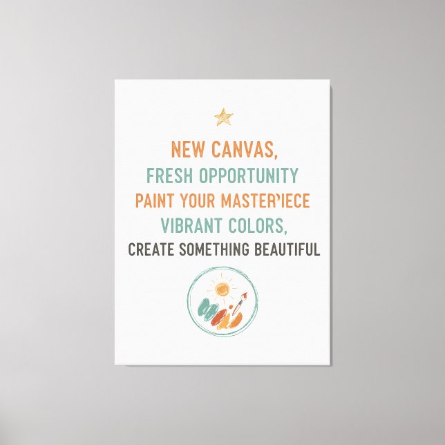 Lienzo New Canvas Sunrise (Anverso)