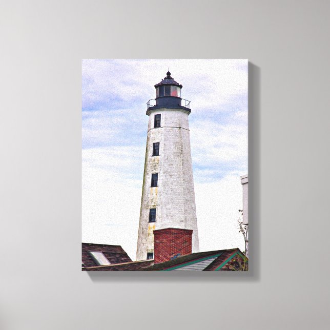 Lienzo New London Harbour Lighthouse CT Lighthouse (Anverso)