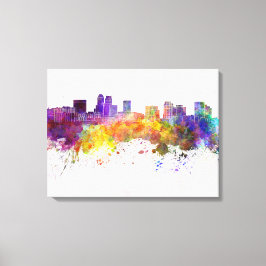 Lienzo Newark skyline in watercolor background