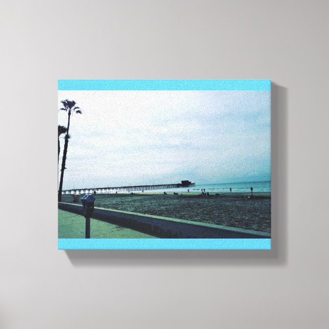 Lienzo Newport Pier, Newport Beach, California (Anverso)