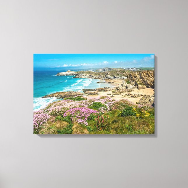 Lienzo Newquay en Cornualles (Anverso)