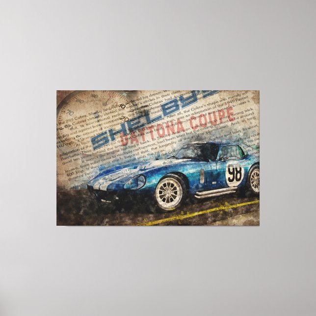 Lienzo Newspaper Shelby Daytona Coupe 2 (Anverso)