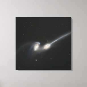 Lienzo NGC 4676, también conocido como las galaxias de