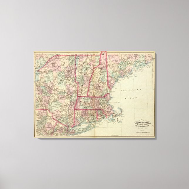 Lienzo NH, Vt, Masa, RI, Conn (Anverso)