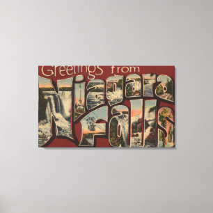 Lienzo Niagara Falls, Nueva York - escenas grandes 3 de