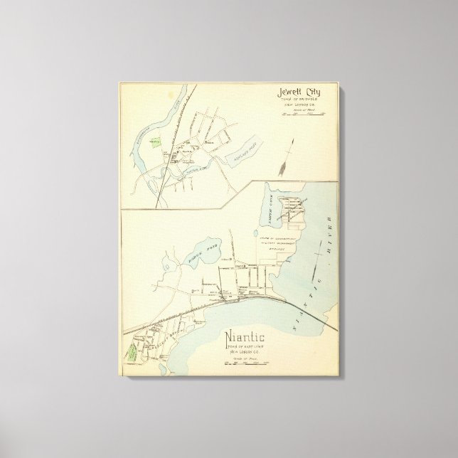 Lienzo Niantic, Ciudad Jewett (Anverso)