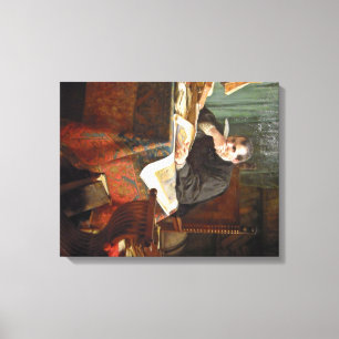 Lienzo Niccolò Machiavelli en su estudio, de Stephano Uss