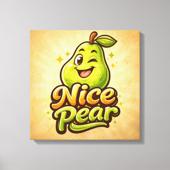 Lienzo Nice Pear - Feelin Fruity - Foodie Fiends (Anverso)