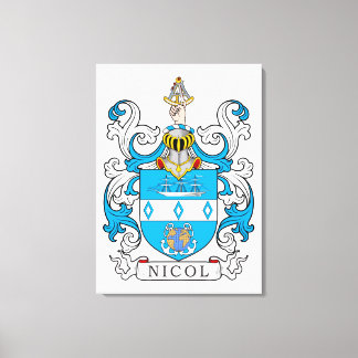Lienzo Nicol Family Crest