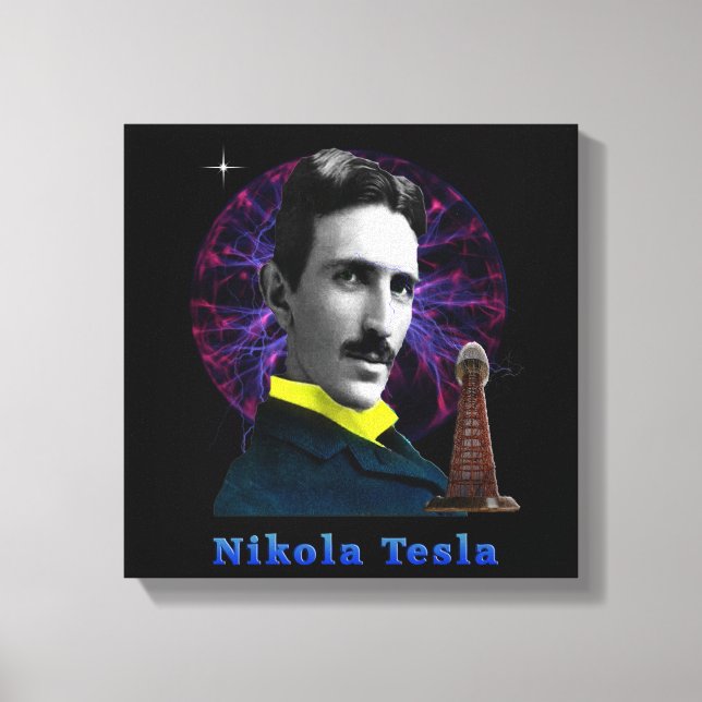 Lienzo Nicola Tesla (Anverso)