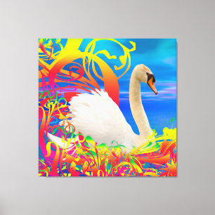 Lienzo Nido de cisne