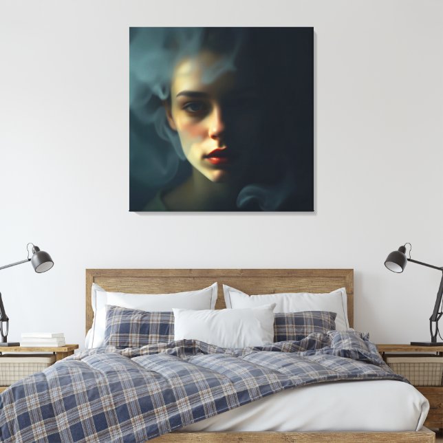 Lienzo “Niebla de Melinoë” – Un retrato espectral (Insitu(Dormitorio))