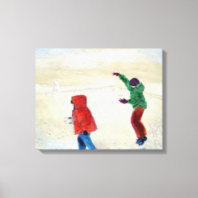Lienzo ¡Nieve! 2014 (Anverso)