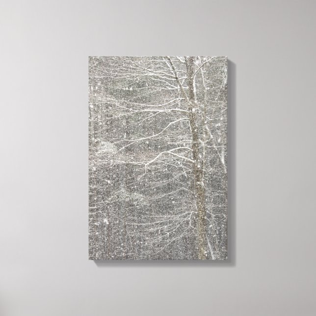 Lienzo Nieve cayendo (Anverso)